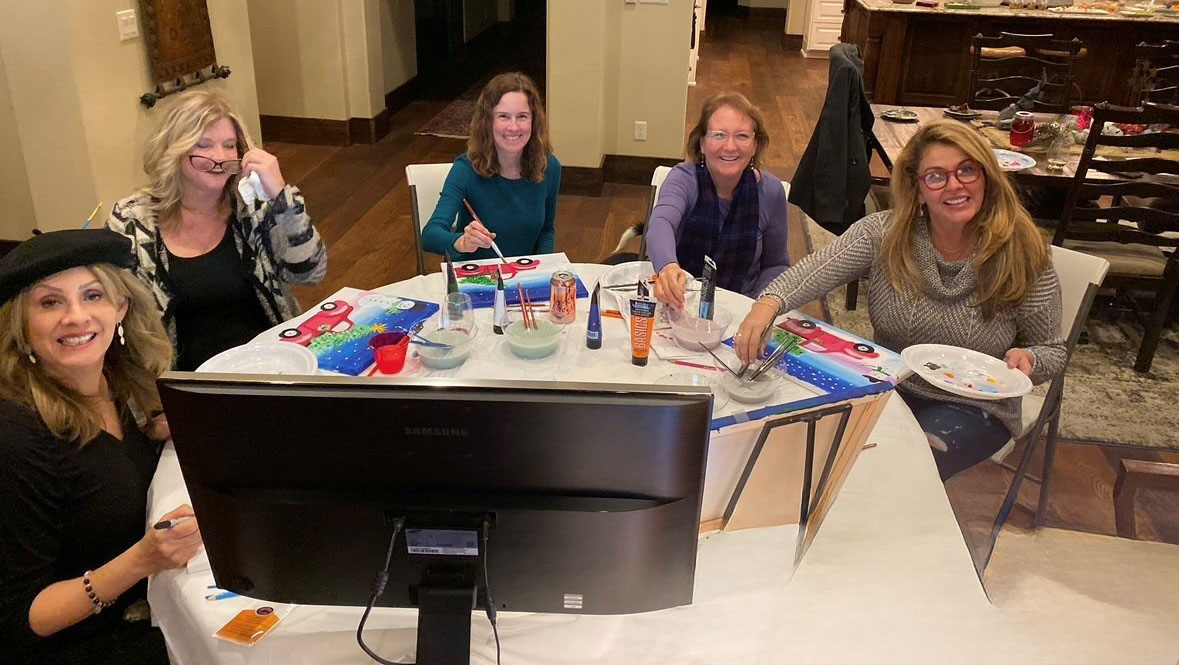 Ladies-only Brunch and Paint and Sip Party